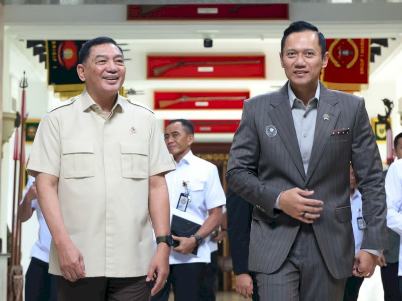 Menko AHY-Menhan Sjafrie Sepakat Kawal Kebijakan Infrastruktur dan Konektivitas Nasional