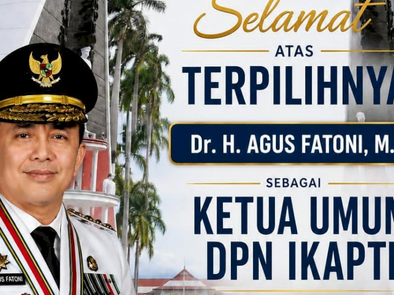 Terpilih jadi Ketum DPN IKAPTK, Agus Fatoni Ajak Semua Pihak Bersinergi