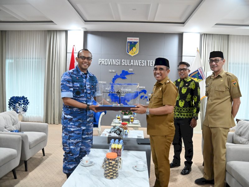 Anwar Hafid Terima Kunjungan Danlanud Sultan Hasanuddin, Bahas Pengembangan Lanud Palu