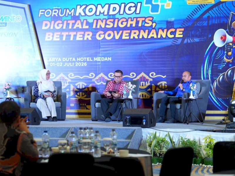 Kadis Kominfo Makassar Pamer Lontara Plus di Forum Komdigi Medan 