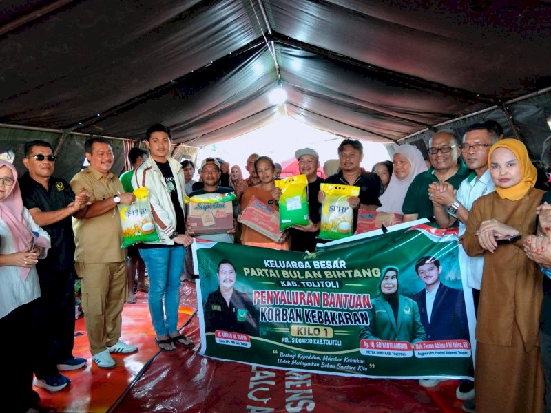 Pemkab Tolitoli Bantu Bedah Rumah 9 KK Korban Kebakaran di Sidoarjo 