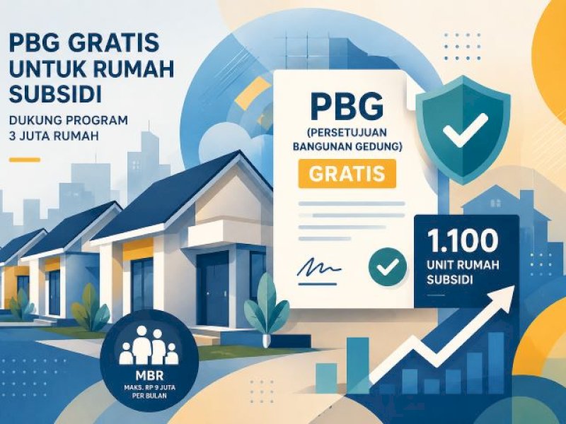 Pemkot Makassar Sudah Realisasikan Fasilitas PBG Gratis ke 1.100 Rumah Subsidi 