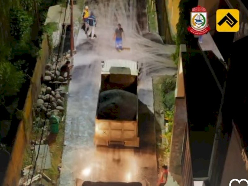 Tingkatkan Kualitas Infrastruktur, Dinas PU Makassar Rehabilitasi Jalan Kompleks Budi Daya Permai
