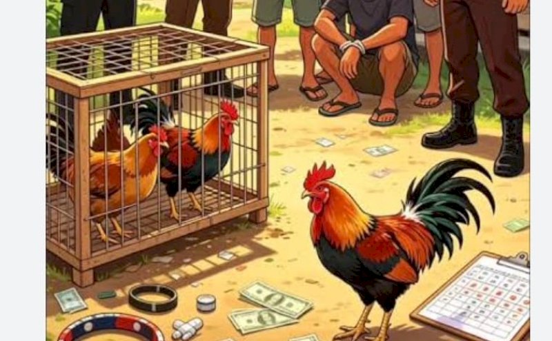 Terungkap Identitas Pemilik Arena Judi Sabung Ayam di Bahodopi Morowali: Inisialnya PK 
