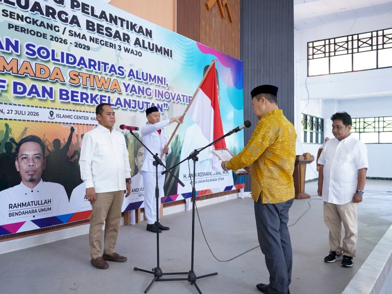 Pesan Andi Rosman Usai Dilantik jadi Ketua IKA SMADA-STIWA Sengkang 