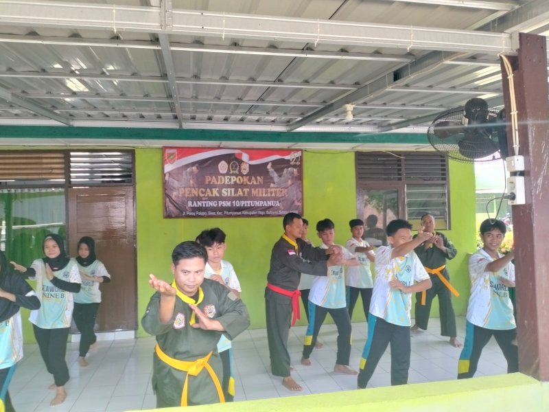 Asah Kemampuan Tempur, Kodim Wajo Rutin Gelar Latihan Pencak Silat Militer