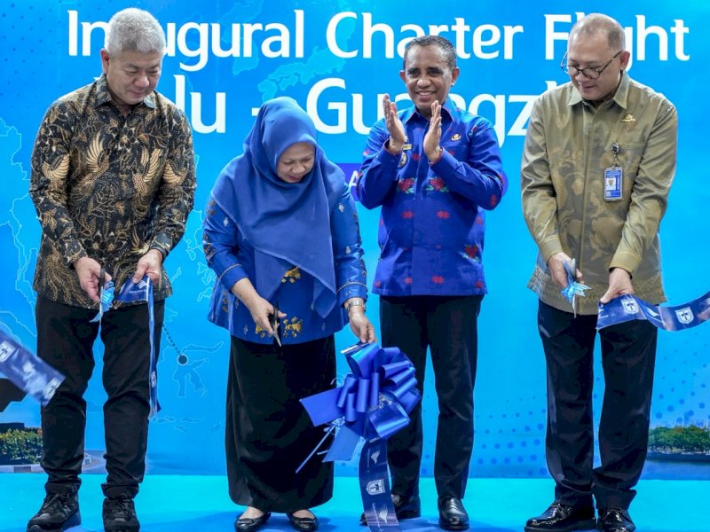 Gubernur Anwar Hafid Resmikan Penerbangan Perdana Internasional Palu-Guangzhou