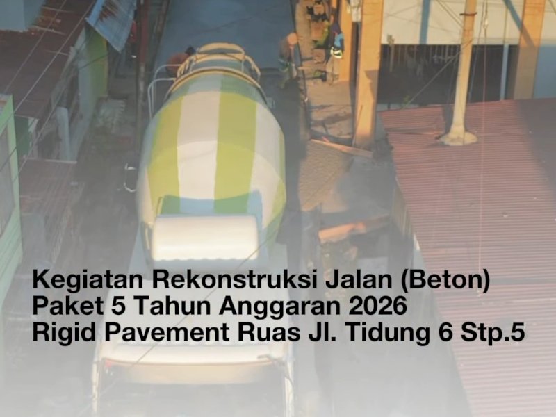 Tingkatkan Konektivitas Wilayah, Dinas PU Makassar Rekonstruksi Ruas Jalan Tidung 6 