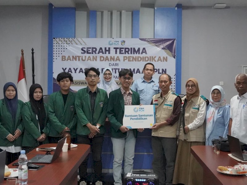 YBM PLN UIP Sulawesi Salurkan Bantuan Pendidikan bagi 15 Mahasiswa FPIK UMI