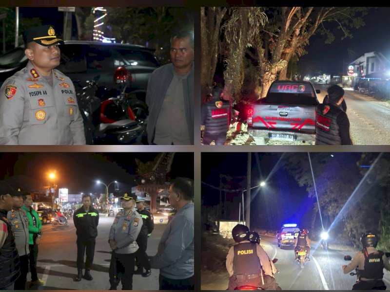Kapolres Torut AKBP Yoseph Pimpin Patroli Gabungan, Sisir Sejumlah Titik Rawan