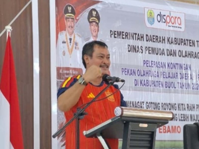 Bupati Amran Lepas Kontingen Tolitoli ke Ajang Popda Sulteng 2026 di Buol