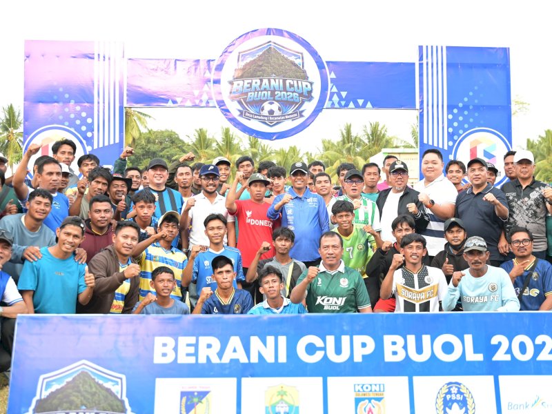 Berani Cup Buol 2026 Resmi Dibuka, Gubernur Anwar Hafid: Junjung Tinggi Sportivitas 