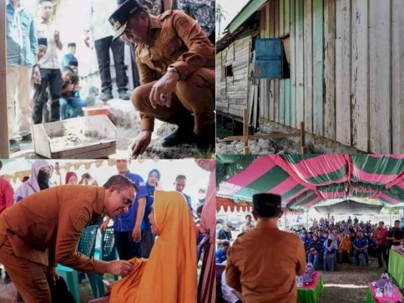Gulirkan Program Bedah Rumah di Buol, Anwar Hafid Puji Inisiatif Partai Demokrat