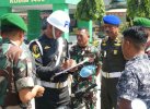 Kodim Wajo-Denpom Bone Gelar Razia Kendaraan Personel TNI di Sengkang