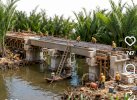 Penampakan Jembatan Kaccia Makassar: Puluhan Tahun Rusak, Kini Dikebut 