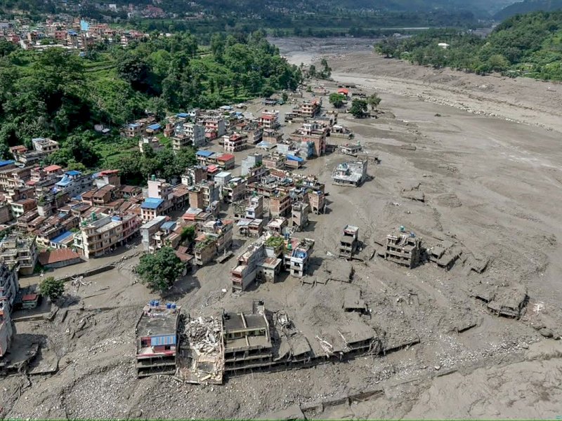 Melonjak, Jumlah Korban Tewas Banjir Nepal jadi 579 Orang dan 1.924 Hilang