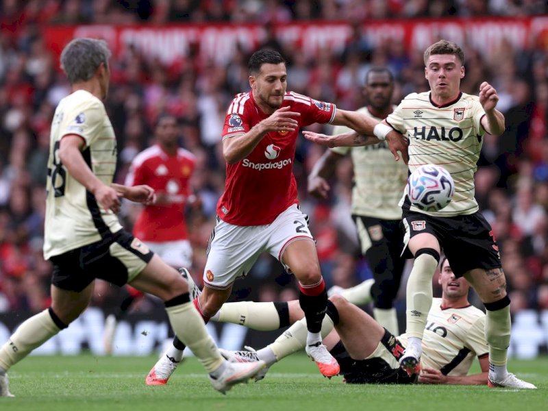 LIGA INGGRIS: Drama 7 Gol, MU Gasak Ipswich 5-2