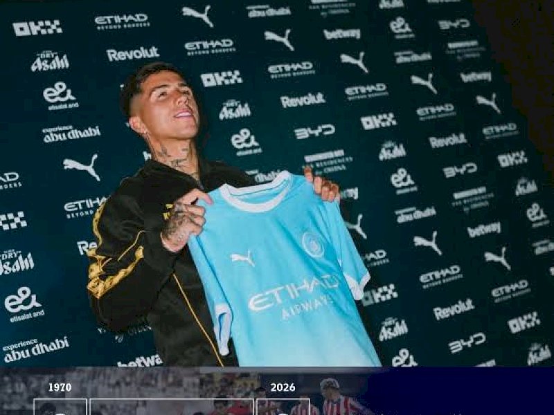 Terinspirasi Tevez-Aguero, Enzo Fernandez Bertekad Bawa City Setinggi Mungkin 