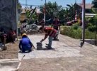 Dinas PU Makassar Lakukan Pemasangan Paving Blok di Jl Pasarankeke Lr Melon