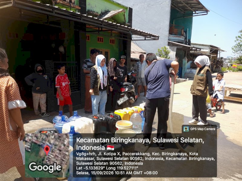 Pemprov Sulsel Salurkan Air Bersih ke Wilayah Terdampak Kekeringan di Makassar-Maros