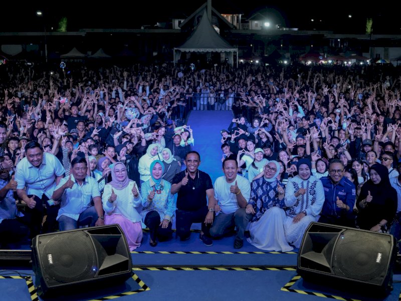 Meriah Pesta Rakyat HUT ke-25 Demokrat di Morowali, Anwar Hafid Berbaur Ribuan Warga 