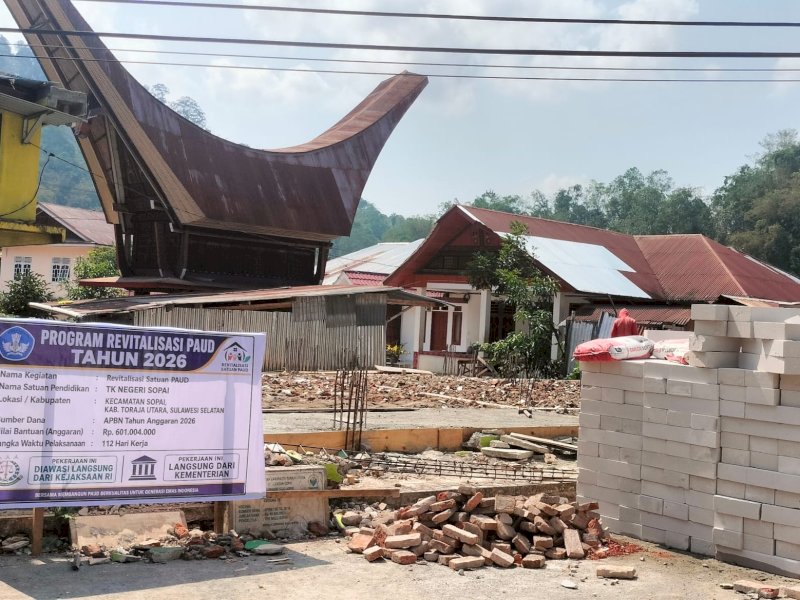Warga Protes Pembangunan PAUD di Toraja Utara Dikerjakan Pemborong dari Luar 