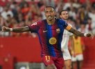 LIGA SPANYOL: Raphinha Hat-trick, Barcelona Gilas Sevilla 3-1