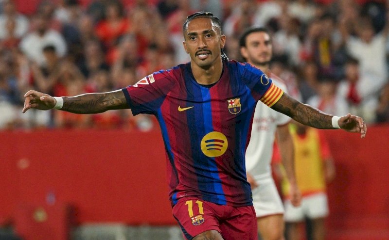 LIGA SPANYOL: Raphinha Hat-trick, Barcelona Gilas Sevilla 3-1