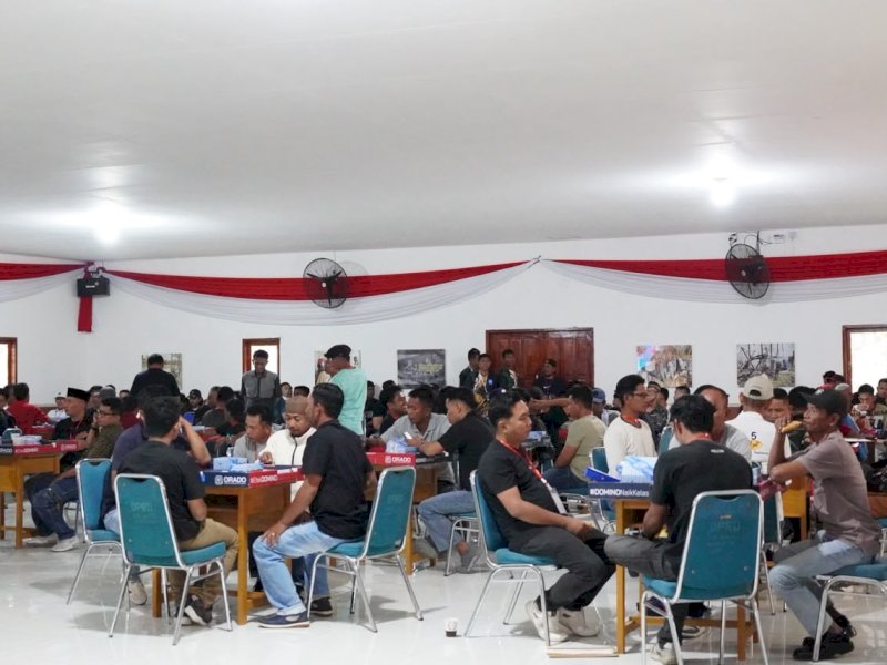 HUT ke-81 TNI, Kodim Wajo Gelar Open Tournament Domino Orado Piala Panglima TNI