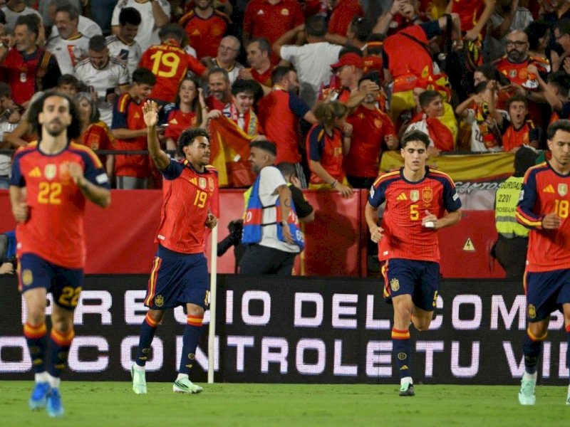UEFA Nations League: Yamal Brace, Spanyol Sikat Kroasia 4-1