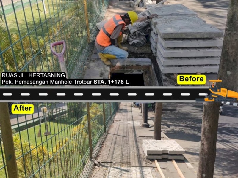 Update Proyek Infrastruktur Sulsel: Paket 1 Kini Fokus Penataan Pedestrian-Drainase-Bahu Jalan