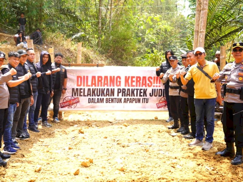 Polres Toraja Utara Turunkan Puluhan Personel Antisipasi Perjudian di Adu Kerbau