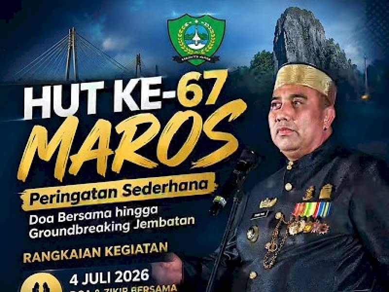 HUT ke-67 Kabupaten Maros Akan Digelar Sederhana Dengan Doa Bersama 