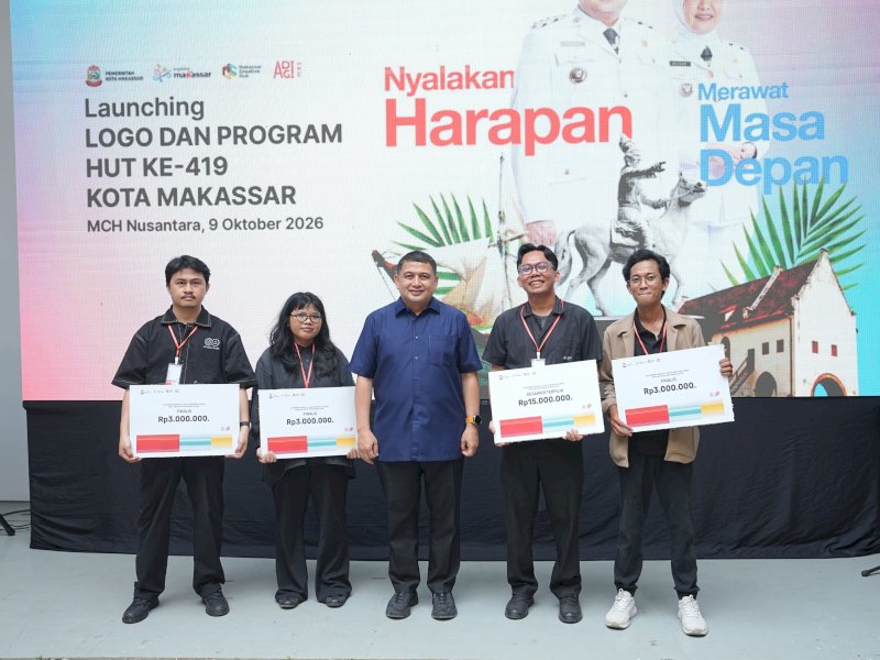 Appi Luncurkan Logo HUT ke-419  Kota Makassar, Libatkan Designer Muda Lokal