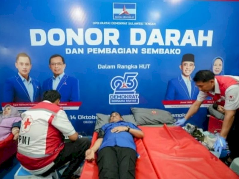 Demokrat Sulteng Gelar Donor Darah: Strategi Konsolidasi Kemanusiaan dan Elektoral