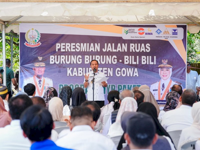 Gubernur Sudirman Resmikan Jalan Burungburung&ndash;Bilibili Gowa