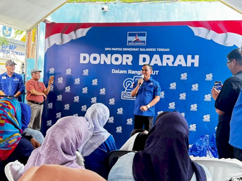 Darah Kita Sambung Hidup Orang Lain, Strategi Konsolidasi Kemanusiaan dan Elektoral Demokrat Sulteng