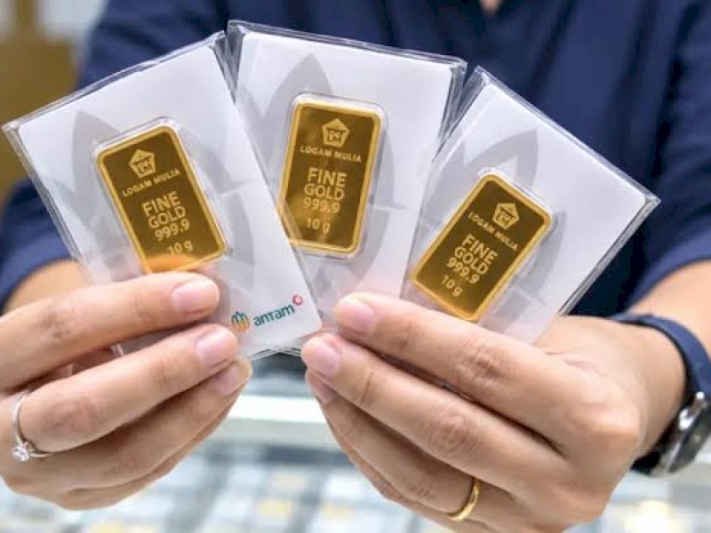 Harga Emas Turun Tipis, Kini Jadi Rp2.550.000/Gram