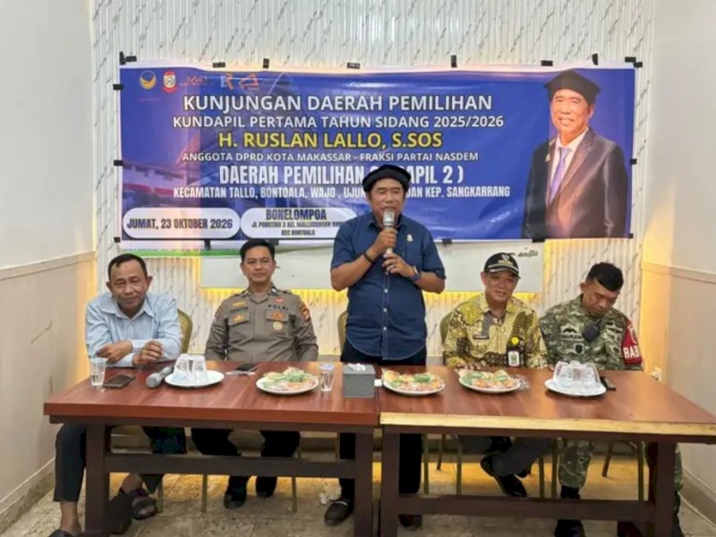 Anggota DPRD Makassar Ruslan Lallo Lakukan Evaluasi Program Lewat Kundapil