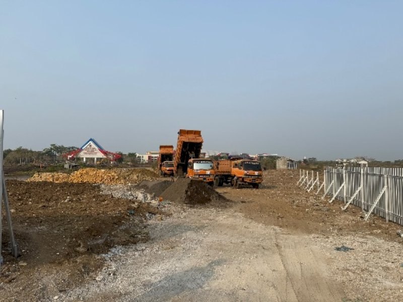 Tahap Penimbunan Proyek Stadion Untia Makassar Dikebut 