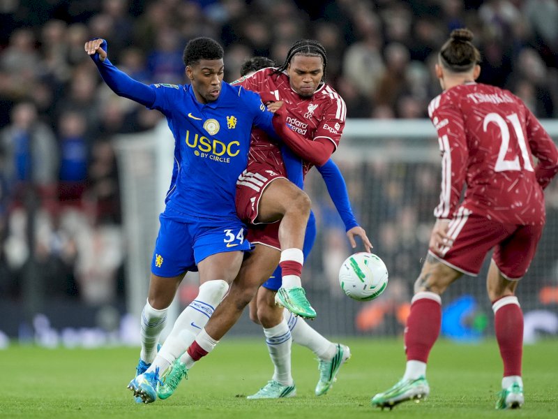 CARABAO CUP: Hentikan Chelsea Lewat Adu Penalti, Liverpool ke Perempat Final