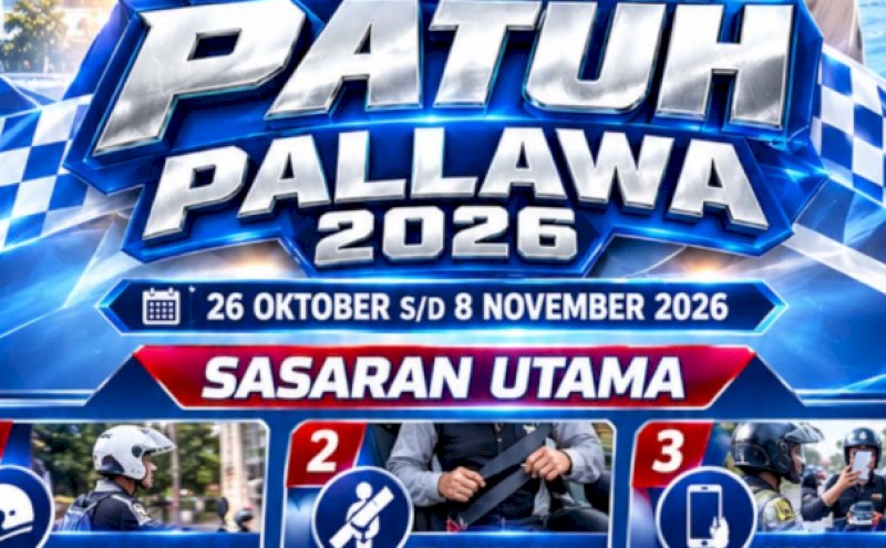 Operasi Patuh Pallawa 2026: Ini 9 Jenis Pelanggaran Lalu Lintas yang Akan Ditindak 