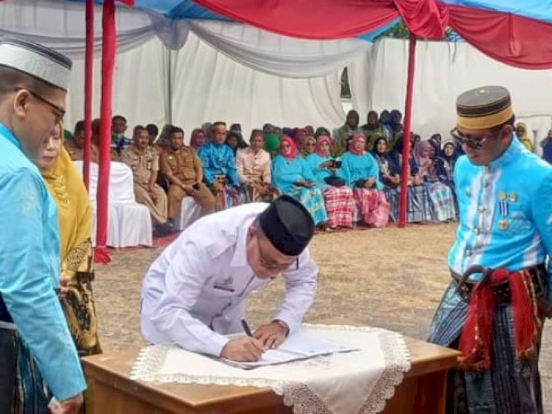 Bantu Pemda Tangani Stunting, Kepala Kemenag Takalar Tanda Tangani MoU