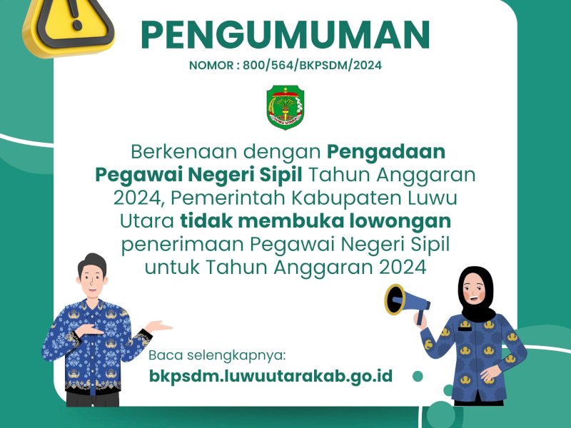 Kapasitas Fiskal Terkoreksi, Pemkab Lutra tak Buka Lowongan CPNS 2024