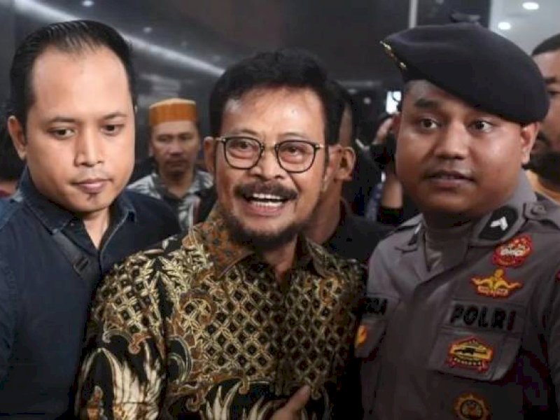 SYL saat akan menjalani sidang di Pengadilan Tipikor Jakarta. 