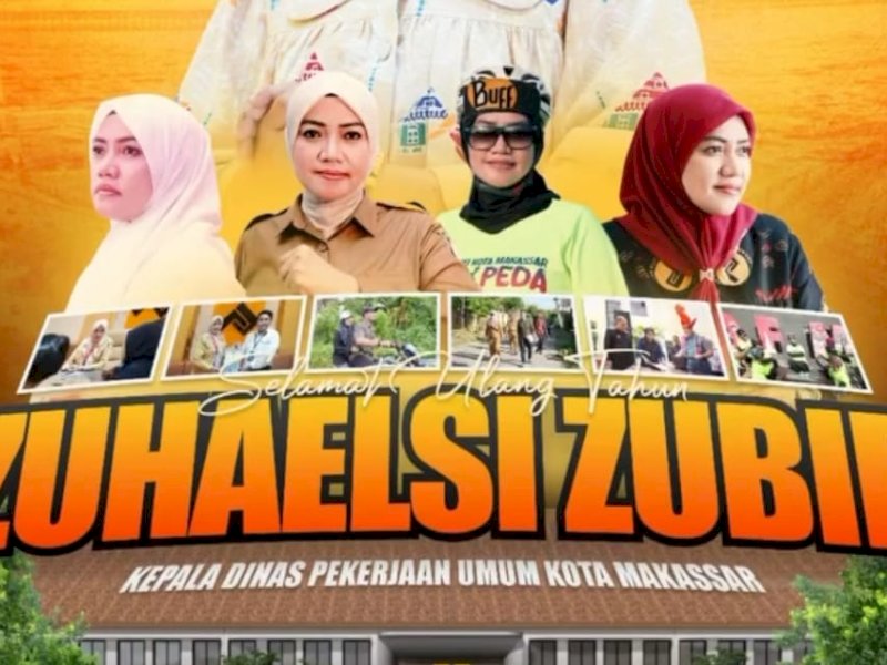 Ulang Tahun Kadis PU Makassar Zuhaelsi Zubir, PPTK Drainase Ucapkan Doa dan Harapan