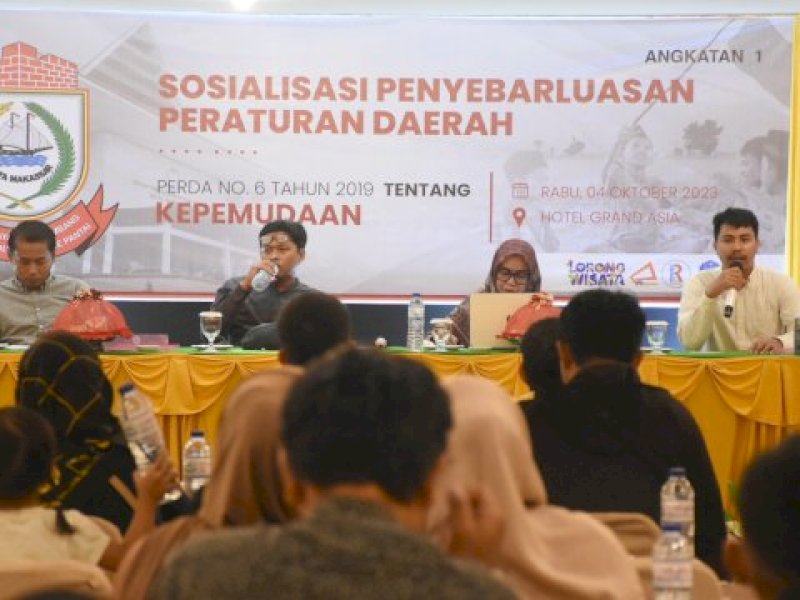 Sosialisasi Perda, Sekretariat DPRD Makassar Dorong Pemuda Lebih Berkembang