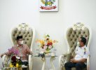 Kakanwil Kemenag Sulsel Temui Andi Sudirman, Bahas Vaksinasi Hingga POSPENAS 2022