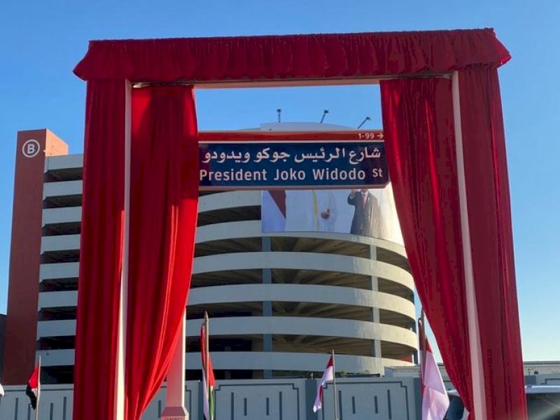 Peresmian nama Jalan Presiden Jokowi di Abu Dhabi, UEA.