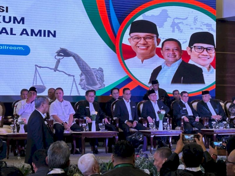 Tim hukum pasangan Anies Baswedan-Muhaimin Iskandar (AMIN) resmi dideklarasikan.